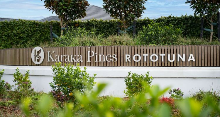 Retirement Village Rototuna entrance Karaka Pines