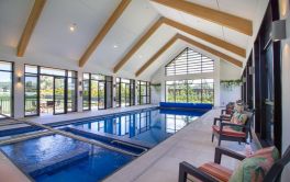 Retirement Village Pool overlooking other Fitness Hub Facilities